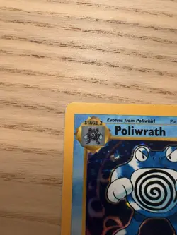 Shadowless Poliwrath Holo Rare Pokemon TCG Card 13/102 Base Set - Image 3