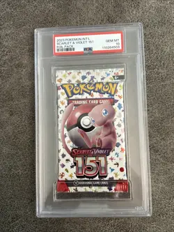 PSA 10 Gem Mint Pokemon Scarlet & Violet 151 Sealed Foil Booster Pack English - Image 1