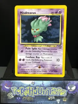 Pokemon Card Misdreavus 39 WOTC Black Star Promo Near Mint - Image 1