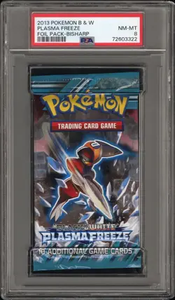 PSA 8 Plasma Freeze Bisharp Black And White Booster Pack 2013 Pokemon TCG - Image 1