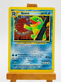 Pokemon TCG Neo Discovery Quaxo Holo Rare Vintage Deutsch German 8/75 LP - Image 1