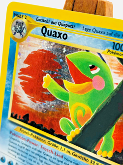 Pokemon TCG Neo Discovery Quaxo Holo Rare Vintage Deutsch German 8/75 LP - Image 5