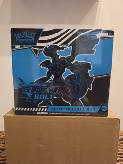 Pokemon Black Bolt ETB Scarlet and Violet TCG Sealed New - Ship Today! 📦💨 - Image 1