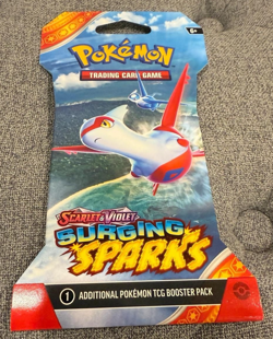 Pokemon TCG: Surging Sparks Sleeved Booster Pack - New - Latios Latias Art - Image 1
