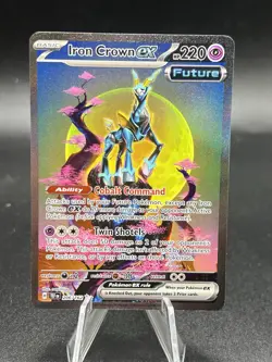 Pokemon Iron Crown Ex 206/162 Temporal Forces Special Illustration Rare NM ZP1 - Image 1