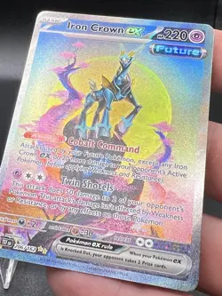 Pokemon Iron Crown Ex 206/162 Temporal Forces Special Illustration Rare NM ZP1 - Image 3
