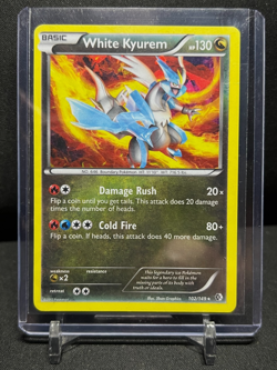 White Kyurem 102/149 Cracked Ice Holo Pokemon 2012 B&W Boundaries Crossed HP - Image 1