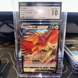 Pokemon Ho-Oh V Holo #140 Ultra Rare Silver Tempest 2022 - CGC 10 Gem Mint - Image 1