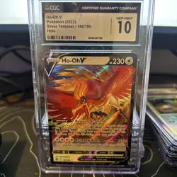 Pokemon Ho-Oh V Holo #140 Ultra Rare Silver Tempest 2022 - CGC 10 Gem Mint - Image 2