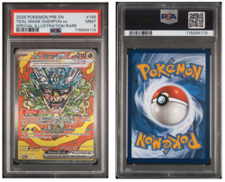 Teal Mask Ogerpon ex 145/131 - Pokemon Prismatic Evolution SIR PSA 9 MINT - Image 2