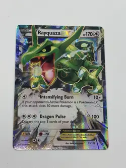 Pokemon TCG Rayquaza EX 75/108 XY Roaring Skies Holo Ultra Rare - Image 1