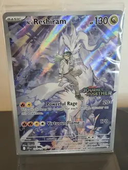 Pokemon TCG Sealed Journey Together Stamped Promo N'S RESHIRAM #167/159 - Image 1