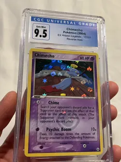 CGC 10 Gem Mint Chimecho EX Hidden Legends 17/101 Reverse Holo Pokemon Chumlee - Image 3