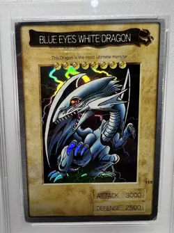1998 118 Blue-Eyes White Dragon English Bandai Third Generation Yu-Gi-Oh PSA 2 - Image 2