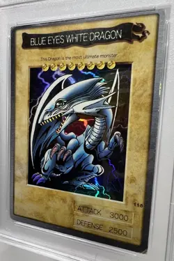 1998 118 Blue-Eyes White Dragon English Bandai Third Generation Yu-Gi-Oh PSA 2 - Image 4