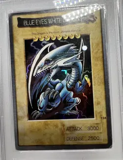 1998 118 Blue-Eyes White Dragon English Bandai Third Generation Yu-Gi-Oh PSA 2 - Image 5