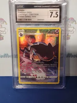 Pokemon 2022 Lost Origin Trainer Gallery Banette Holo Cgc Near Mint 7.5 Card - Image 4