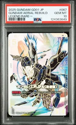 PSA10 Aerial Rebuild LR++ Newtype Rising Gundam card Game GD01-067 Gundam - Image 1