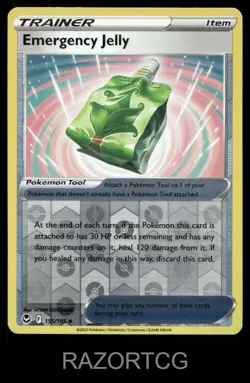 EMERGENCY JELLY 155/195 UC SILVER TEMPEST POKEMON REVERSE HOLO NM/M - Image 1