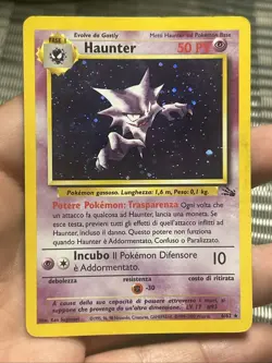 Pokemon TCG Haunter Fossil Italian 6/62 Holo Unlimited 1999 Rare- MP - Image 1