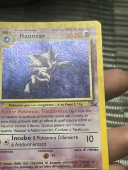 Pokemon TCG Haunter Fossil Italian 6/62 Holo Unlimited 1999 Rare- MP - Image 3