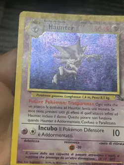 Pokemon TCG Haunter Fossil Italian 6/62 Holo Unlimited 1999 Rare- MP - Image 4