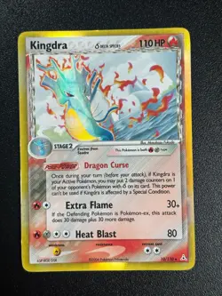 Kingdra 10/110 Delta Species (EX: Holon Phantoms) Reverse Holo Pokemon LP - Image 1
