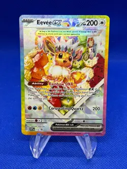 Pokemon SV Scarlet & Violet Promos Eevee ex 174 Black Star Promo NM - Image 1