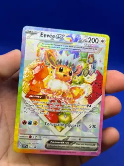 Pokemon SV Scarlet & Violet Promos Eevee ex 174 Black Star Promo NM - Image 2