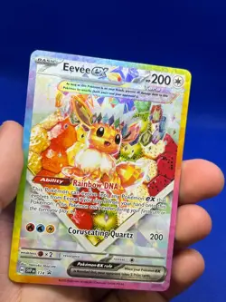 Pokemon SV Scarlet & Violet Promos Eevee ex 174 Black Star Promo NM - Image 3