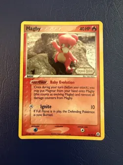 Pokemon Magby 58/92 Stamped Holo RARE EX Legend Maker Set (2006) - Image 1