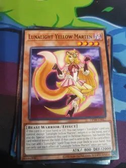 X3 Lunalight Yellow Marten OP28-EN017 OTS Tournament Pack 28 Unlimited - Image 1