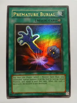 Yugioh Premature Burial Ultra Rare PSV-037 Lightly Played Magic Card - Image 1
