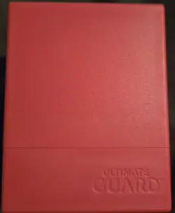 Red Ultimate Guard 100 Boulder Commander Card Case - Image 1
