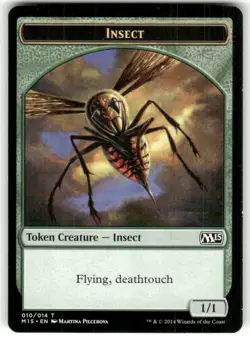 Magic 2015 (M15) #10 Insect Token (Deathtouch) - Image 1