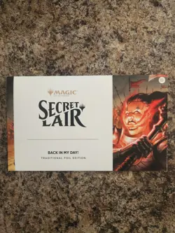 MTG Secret Lair Chaos Vault Back In My Day! Retro Foil Sealed - Image 1