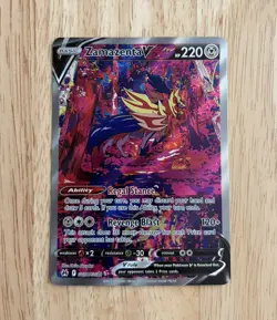 2023 Pokemon SWSH Crown Zenith Zamazenta V Galarian Gallery #GG54/GG70 - Image 1