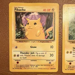Pokemon TCG WOTC Base Set/Jungle/Neo Genesis Pikachu Lot (3) 58/102 60/64 - Image 2