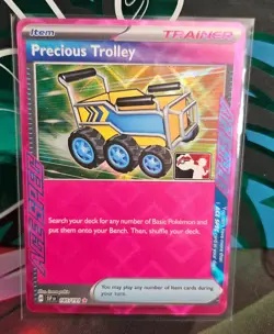 Precious Trolley 185/191 Ace Spec Prize Pack Series 8 Holo Pokemon Card NM - Image 1