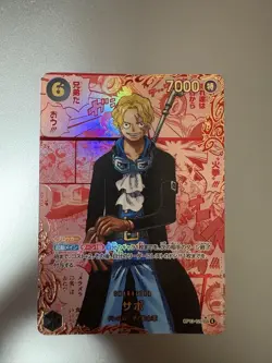 One Piece Sabo SEC Red Super Parallel Card OP13-120 - Excellent Condition - Image 1