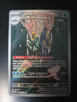 Clawitzer 141/132 Me01: Mega Evolution Holo Pokemon TCG NM - Image 1