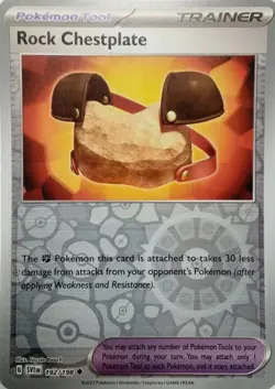 Pokemon TCG - Rock Chestplate - Scarlet & Violet - Reverse Holo - 192/198 - Image 1