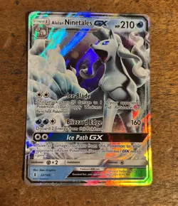 Pokemon Alolan Ninetales GX Ultra Rare Holo 22/145 Sm-Guardians Rising 210 HP - Image 1