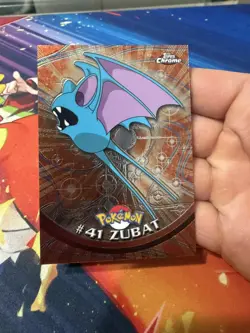 *ACTUALLY TOPPS CHROME* Zubat #41 - Pokemon TV Animation Edition Holo Foil NM - Image 1