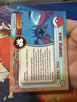 *ACTUALLY TOPPS CHROME* Zubat #41 - Pokemon TV Animation Edition Holo Foil NM - Image 3