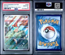 2025 POKEMON SVP PROMO UNOVA VICTINI ILLUSTRATION COLLECTION #208 VICTINI PSA 10 - Image 3
