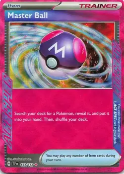 Master Ball 153/162 Temporal Forces ACE SPEC NM Pokemon TCG - Image 1