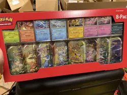 1 Pokemon TCG Costco 8-Pack Prismatic Evolutions Mini Tin Boxes SEALED - Image 1