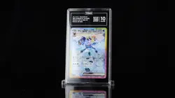 TAG 10 GEM MINT JAPANESE POKEMON 2024 GLACEON EX 206/187 FESTIVAL SV8a - Image 2