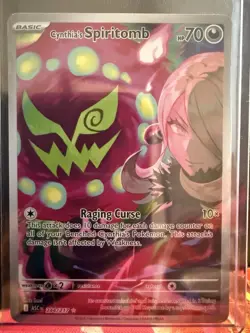 Pokemon TCG Cynthia's Spiritomb 244/217 Illustration Rare Ascended Heroes NM - Image 1